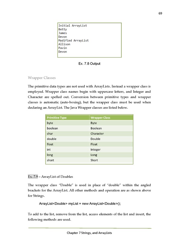 Java Programming: Basics to Advanced Concepts Advanced Programming Workshop - Page 69